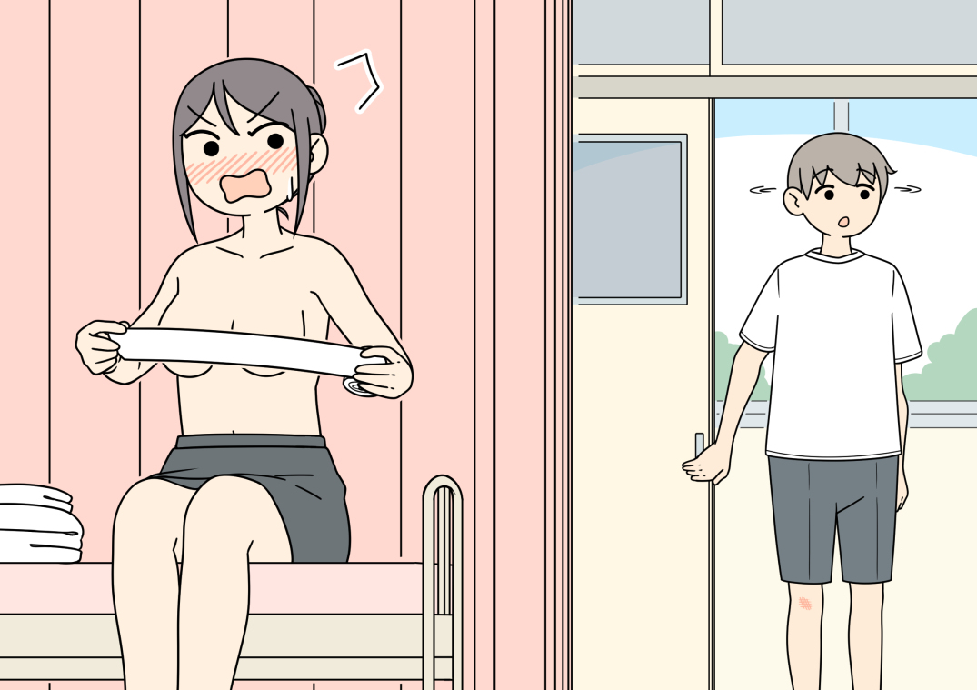 This is a pixiv picture whose title is 「絆創膏くださーい・・・あれ、先生いないのかな？」.