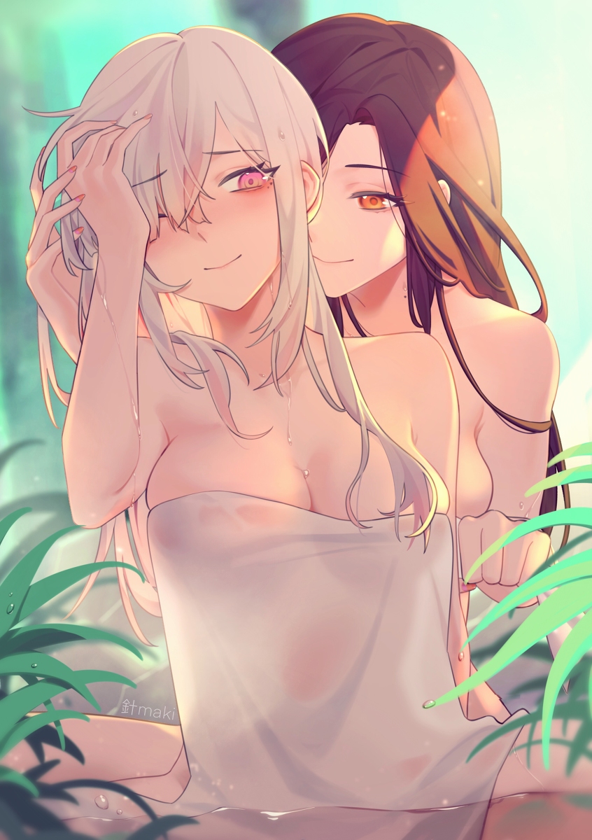 This is a pixiv picture whose title is バスタオル.