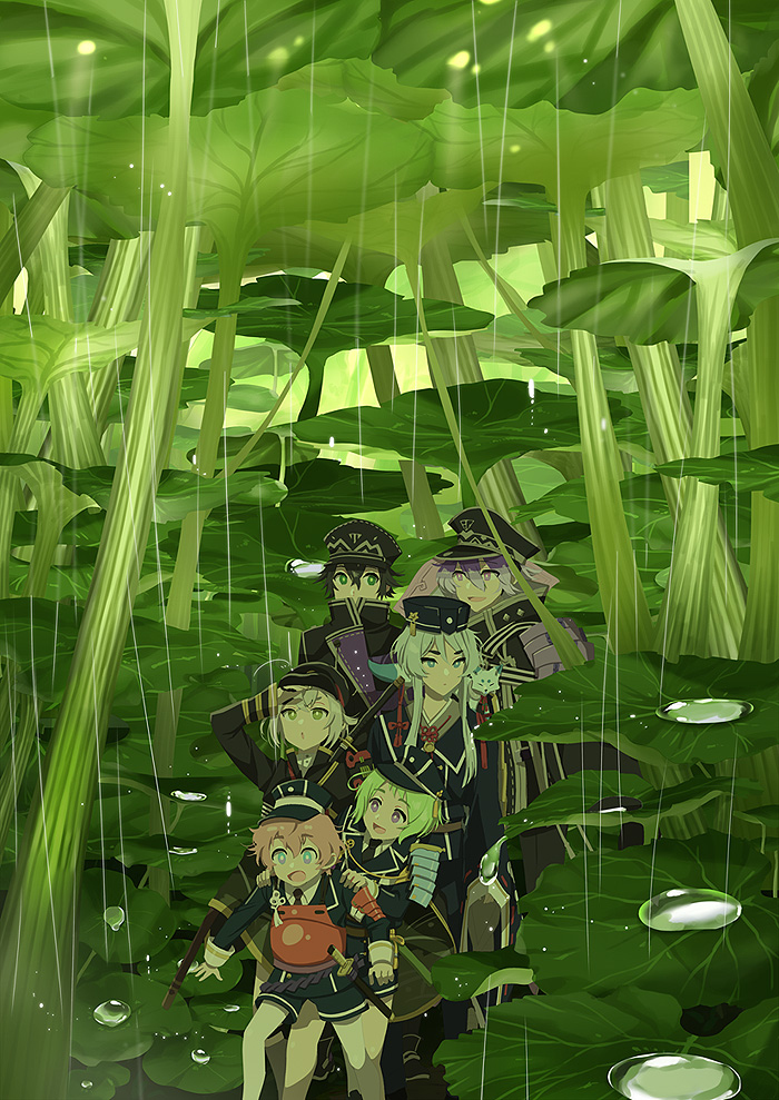 This is a pixiv picture whose title is 雨の細道.