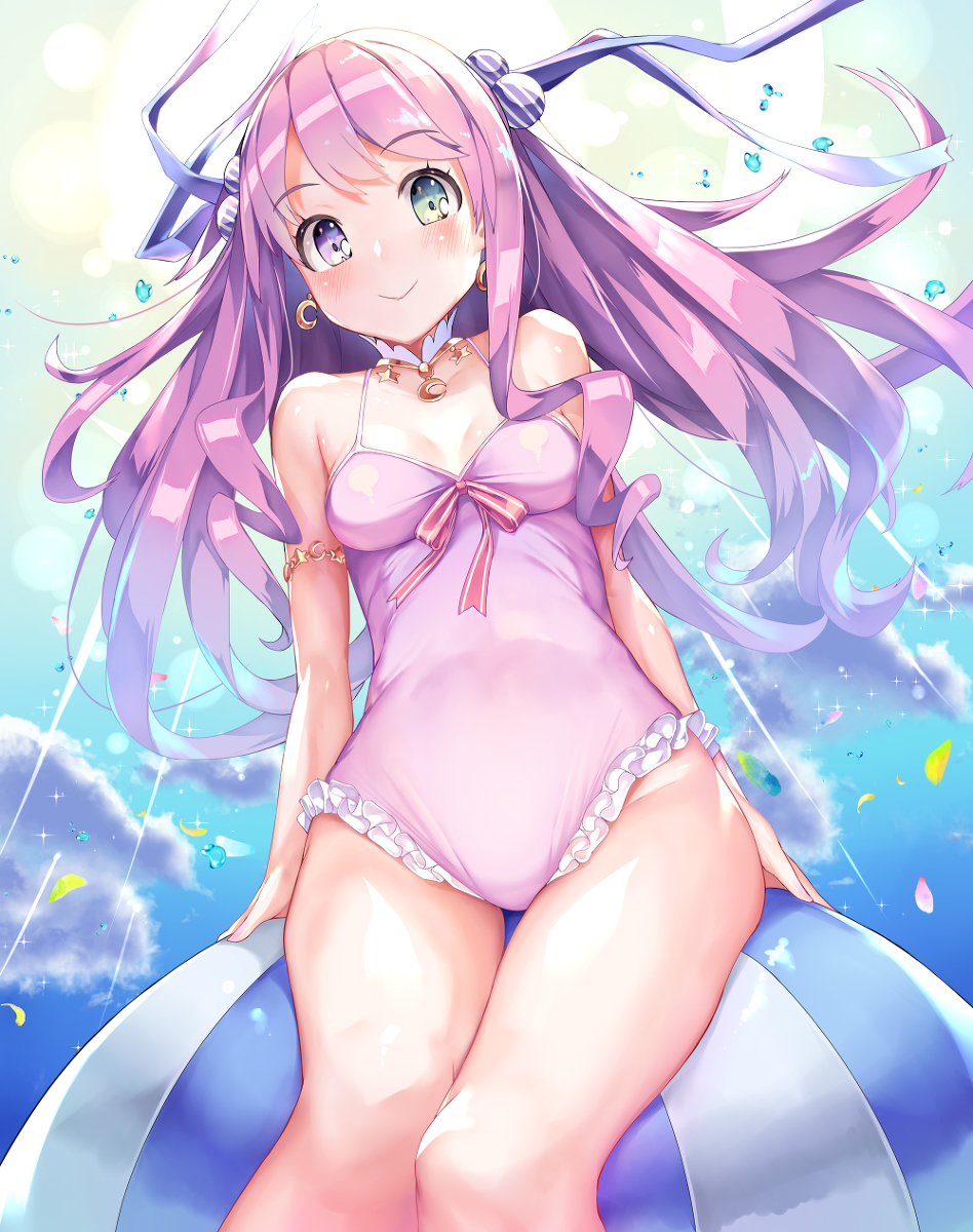 This is a pixiv picture whose title is 水着ルーナ姫.