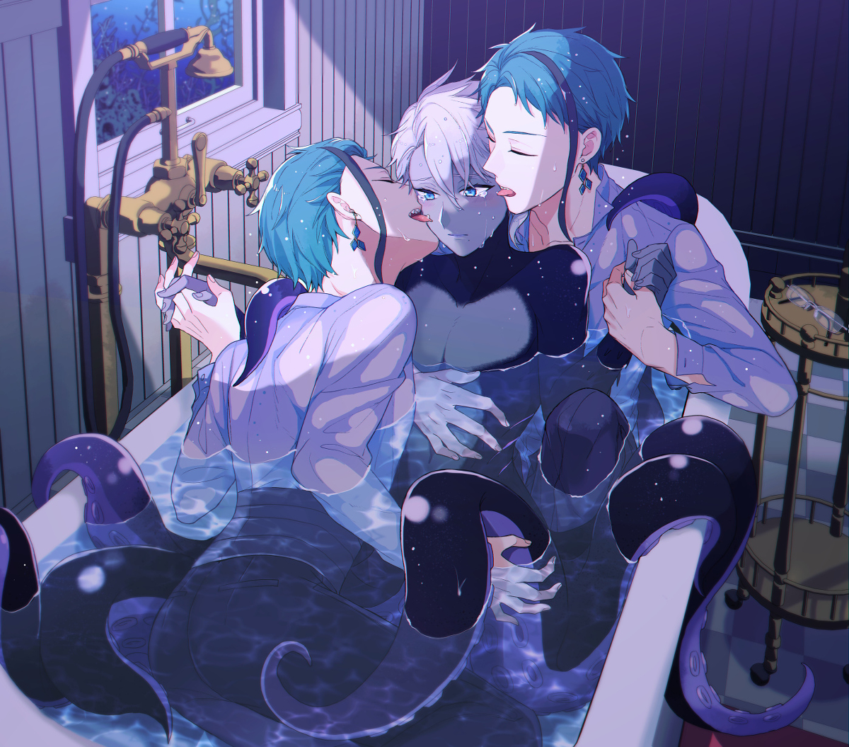 This is a pixiv picture whose title is オクタ寮の漫画まとめ②.