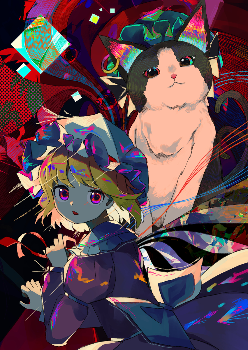 This is a pixiv picture whose title is シュレディンガーの化猫.