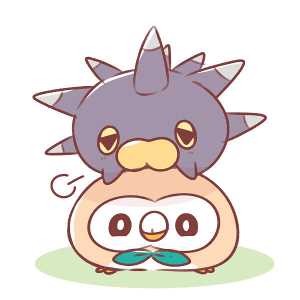 This is a pixiv picture whose title is つぶれモクロー.