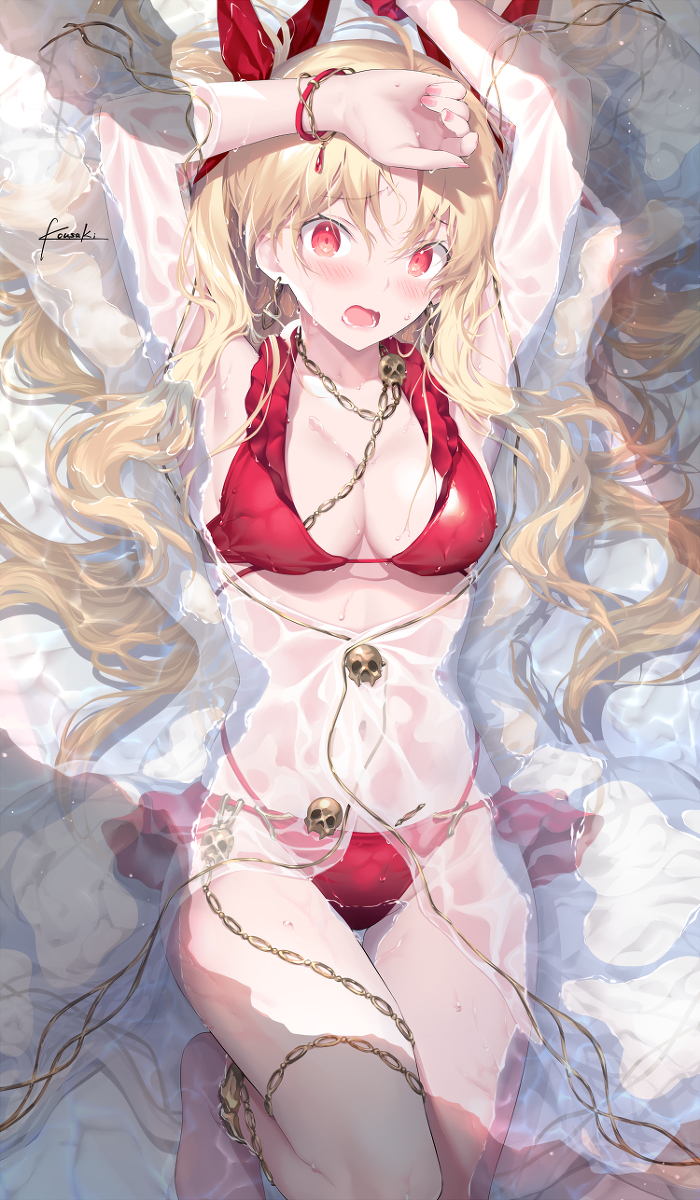 This is a pixiv picture whose title is 水着エレシュキガル.