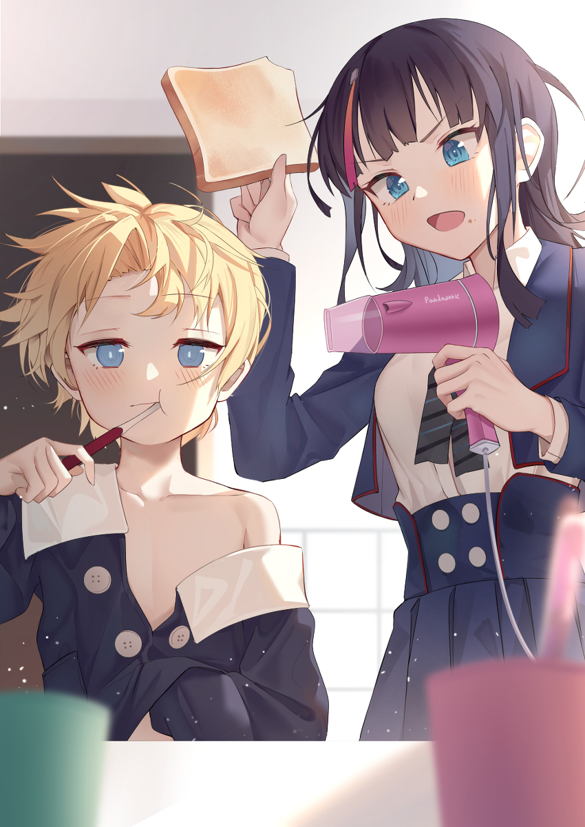 This is a pixiv picture whose title is 朝.