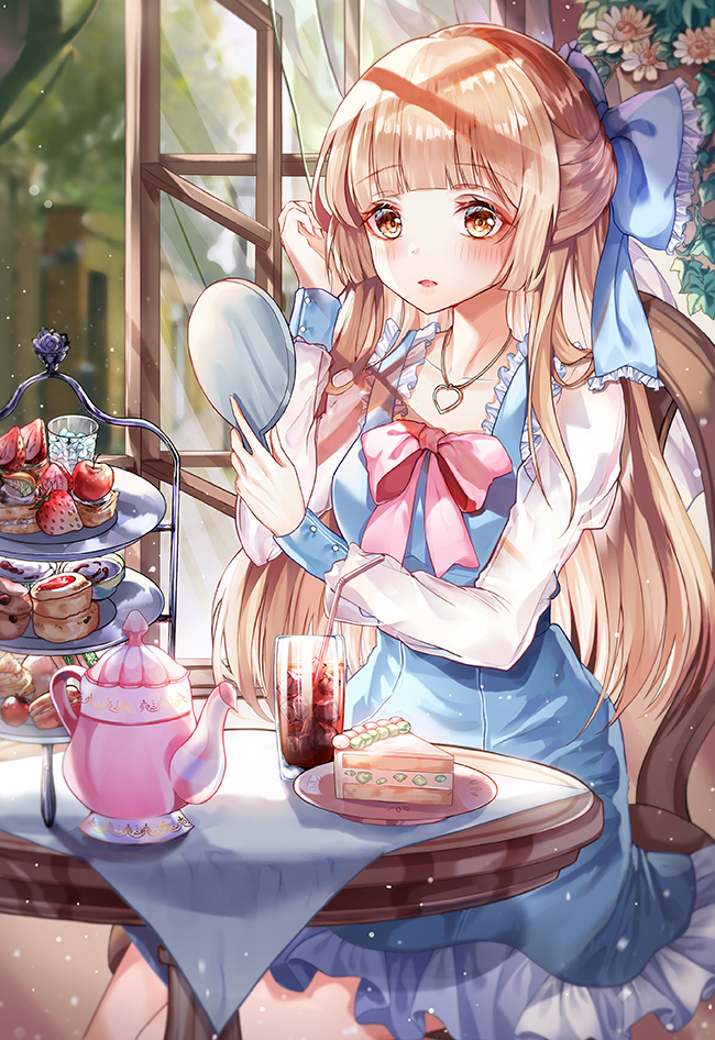 This is a pixiv picture whose title is カフェ.