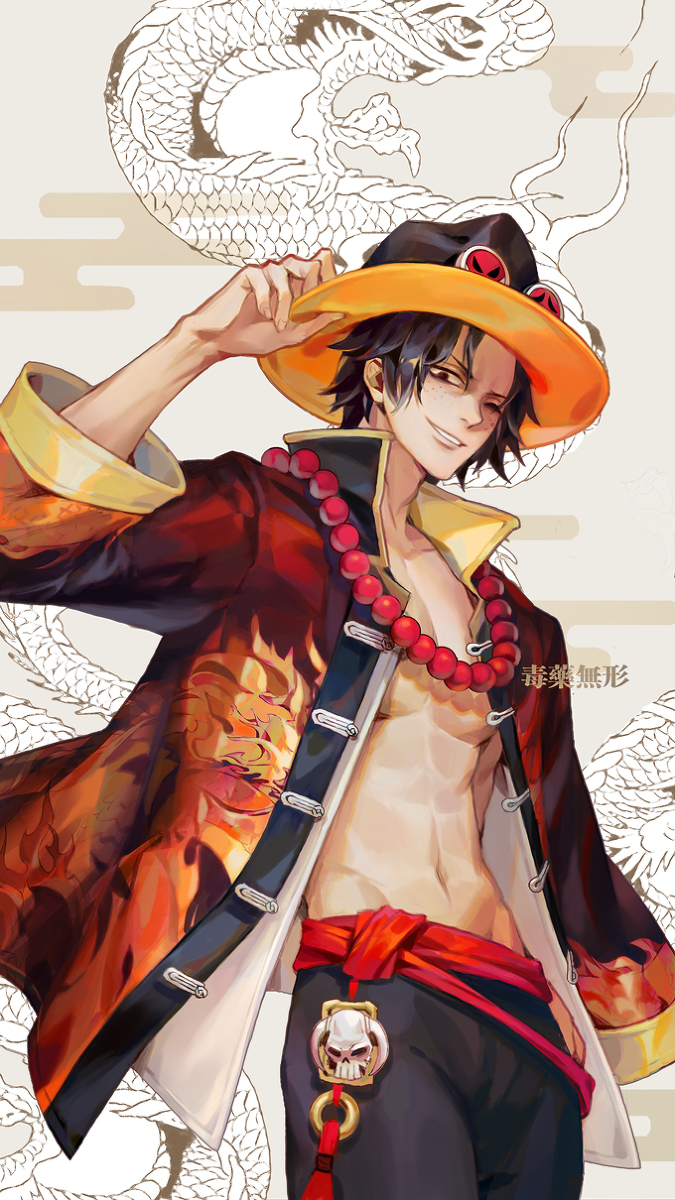 This is a pixiv picture whose title is 海贼国风系列-艾斯.