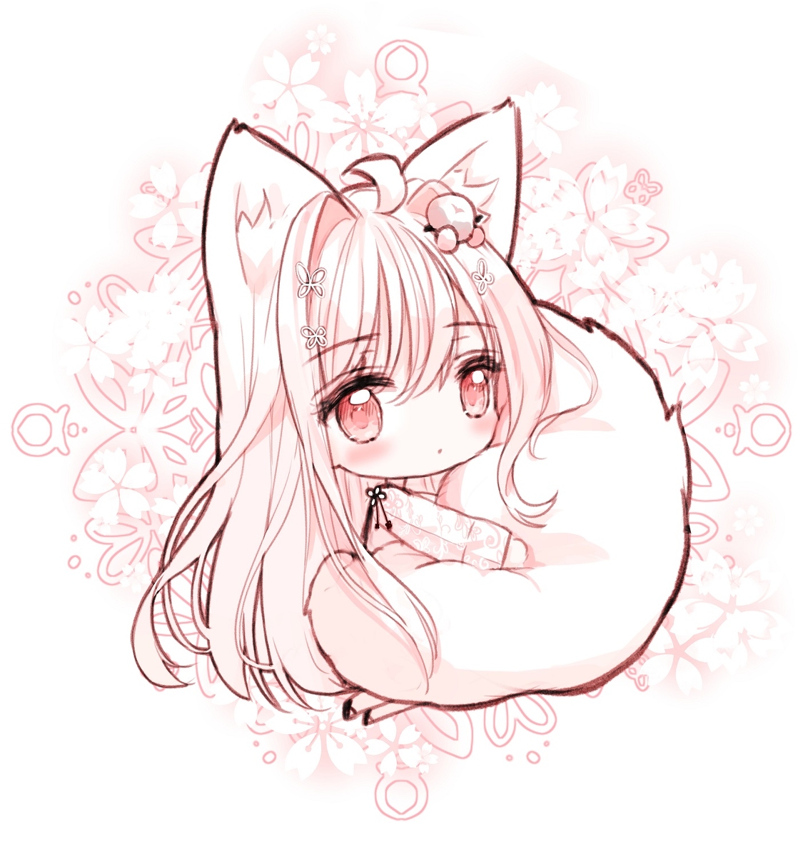 This is a pixiv picture whose title is もふ。.