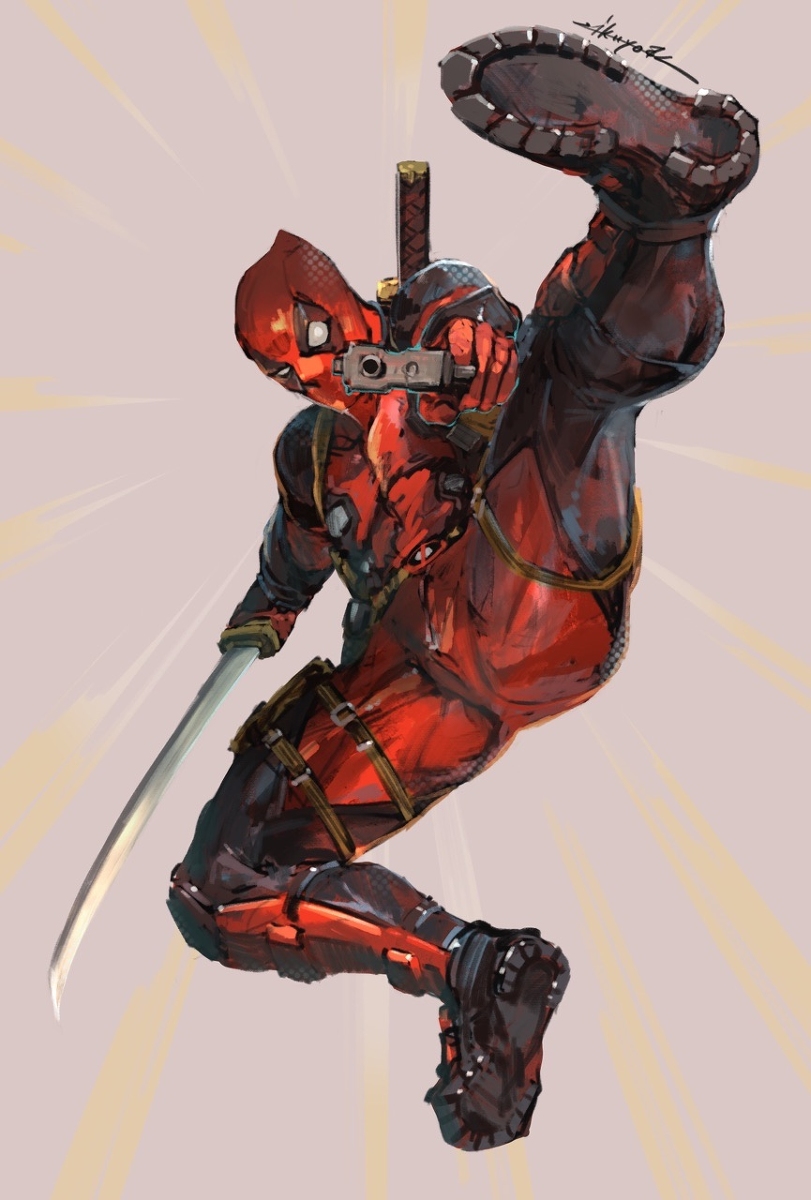 This is a pixiv picture whose title is デッドプール.