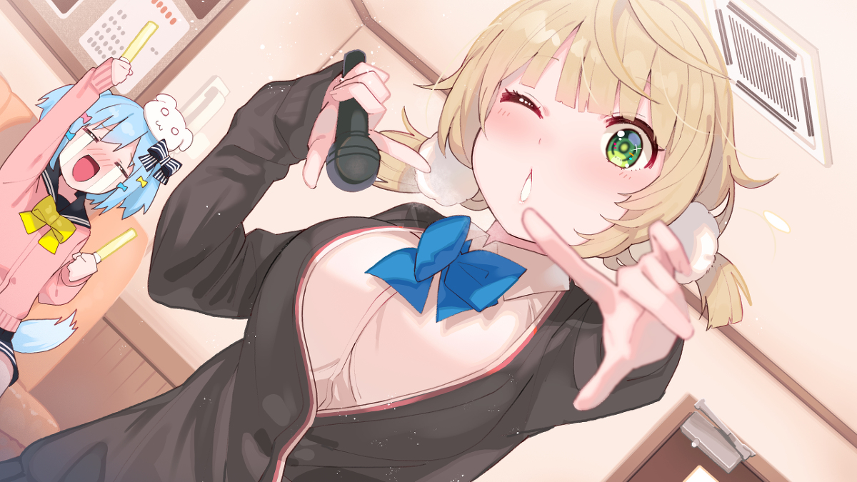 This is a pixiv picture whose title is 「ういビーーーーム！！！」.