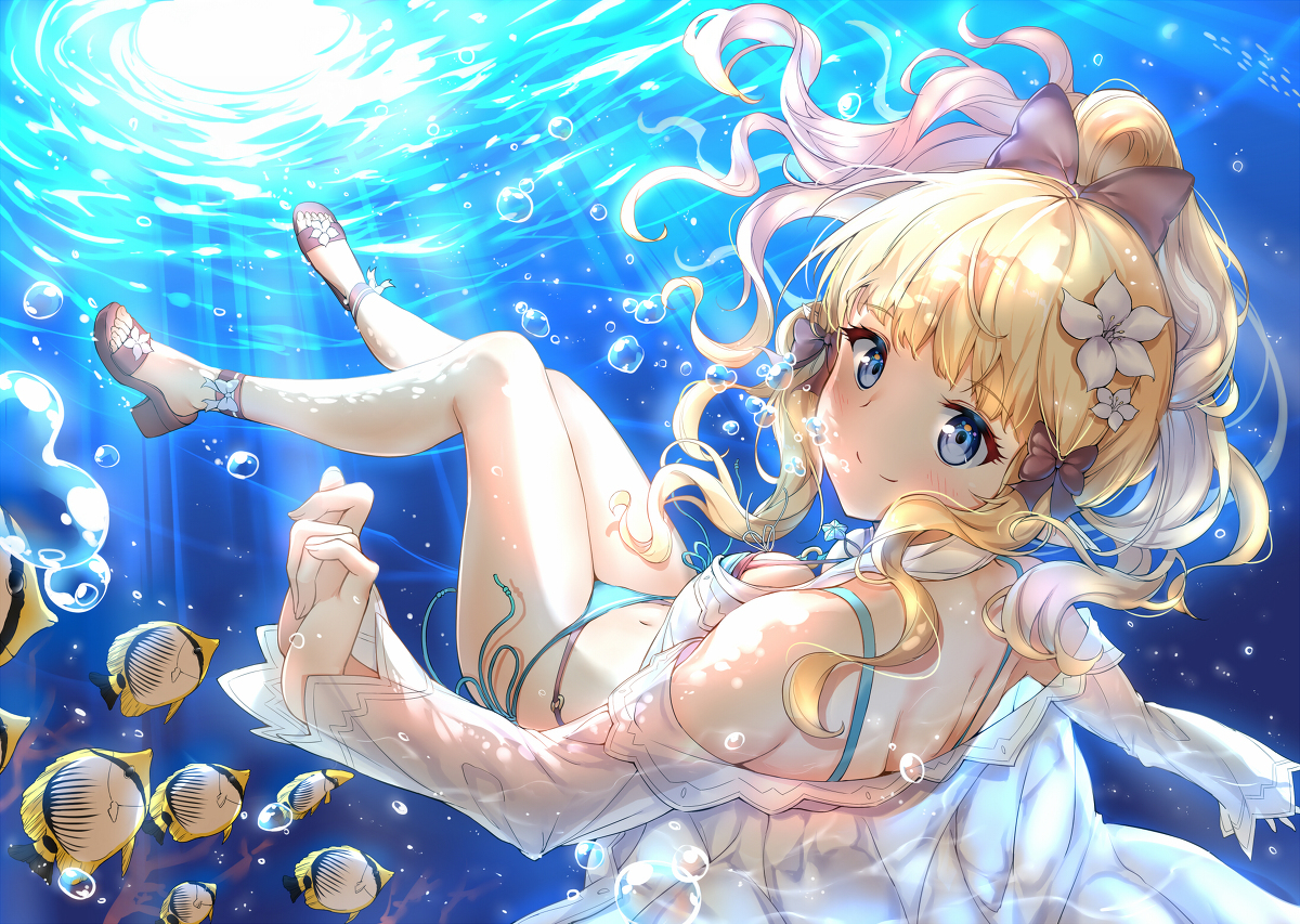 This is a pixiv picture whose title is 水着サレン.