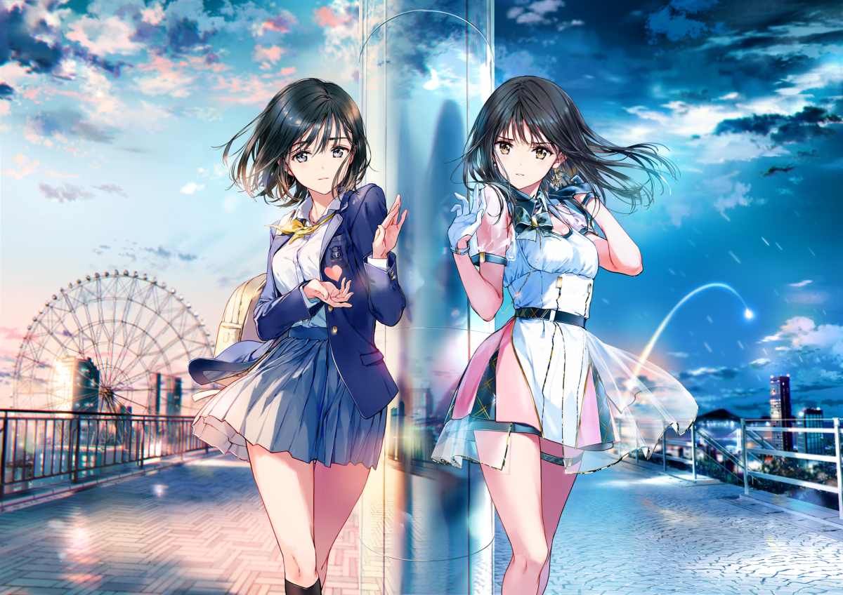 This is a pixiv picture whose title is 心を繋ぎたくて / 星を追いかけて.