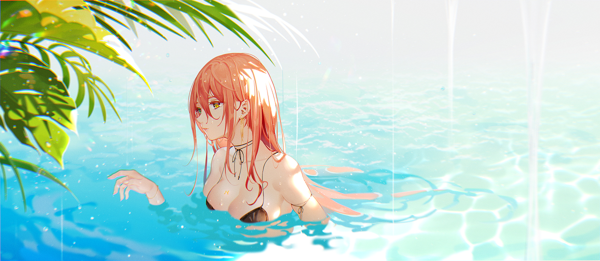 This is a pixiv picture whose title is 青い.