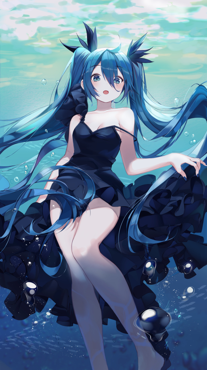 This is a pixiv picture whose title is miku.