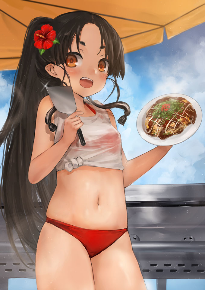 This is a pixiv picture whose title is 日進.