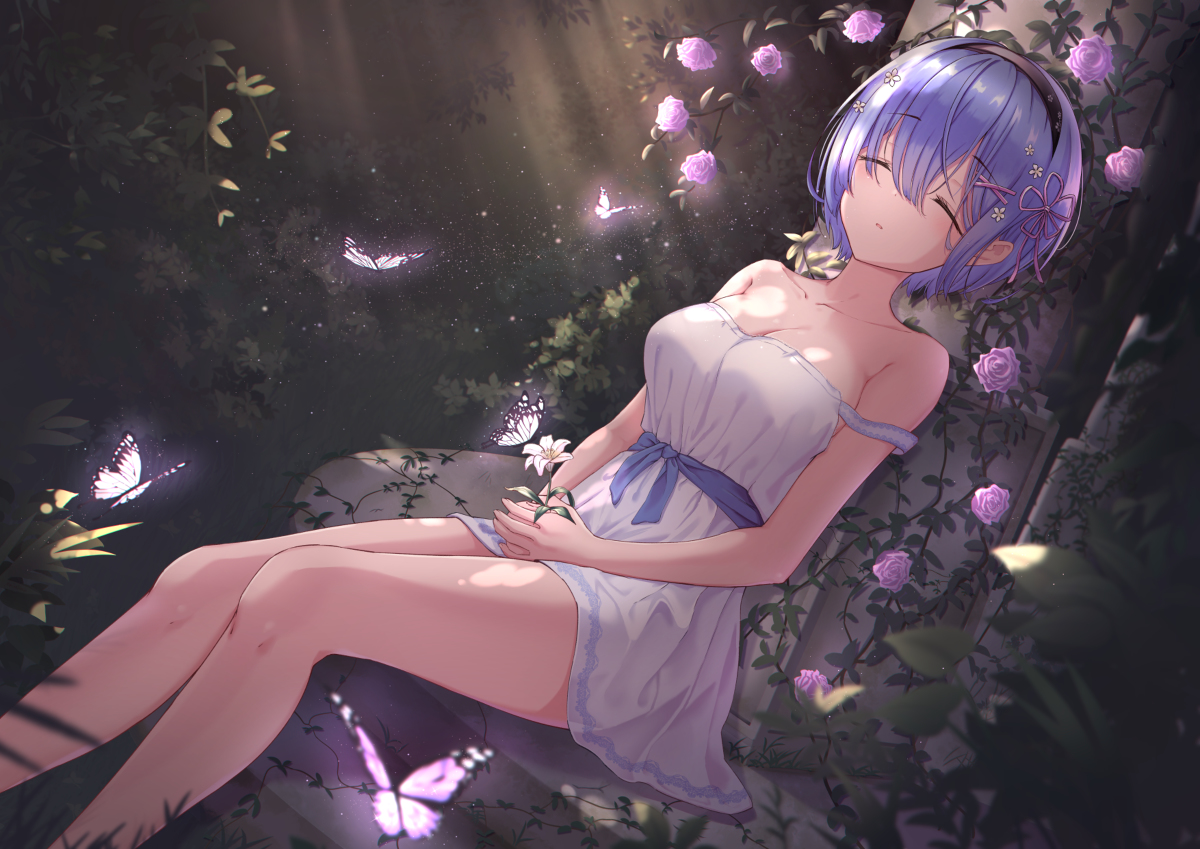 This is a pixiv picture whose title is Sleeping Beauty Rem.