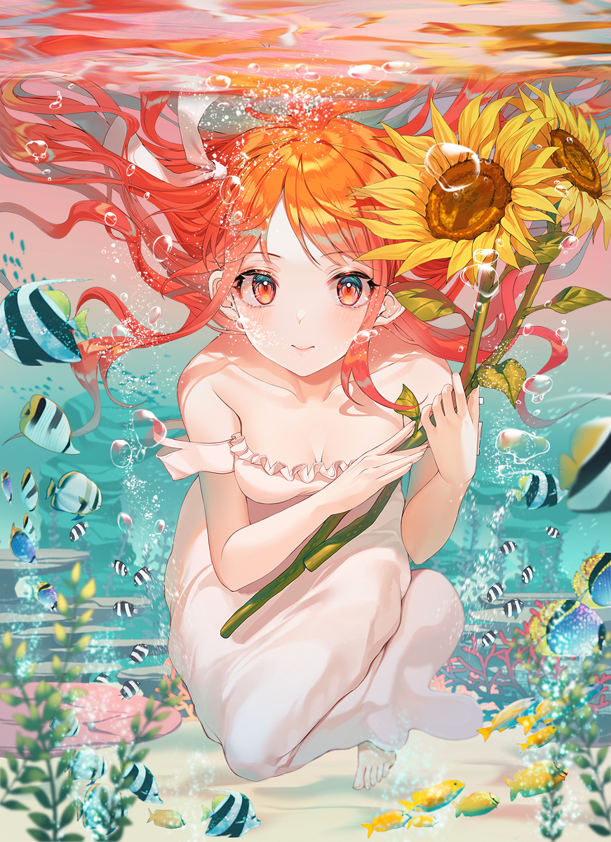 This is a pixiv picture whose title is ひまわり.