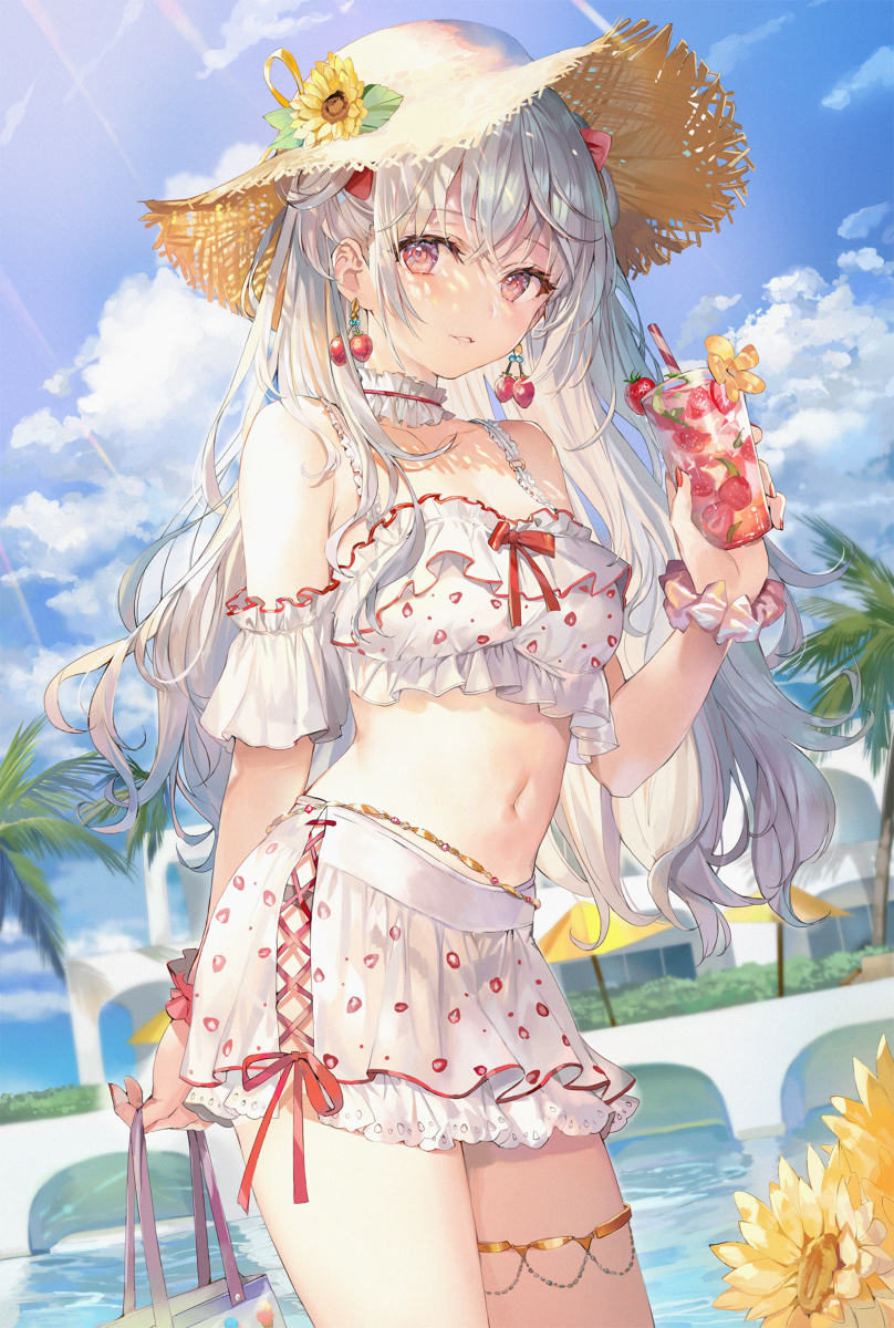 This is a pixiv picture whose title is 夏！！.
