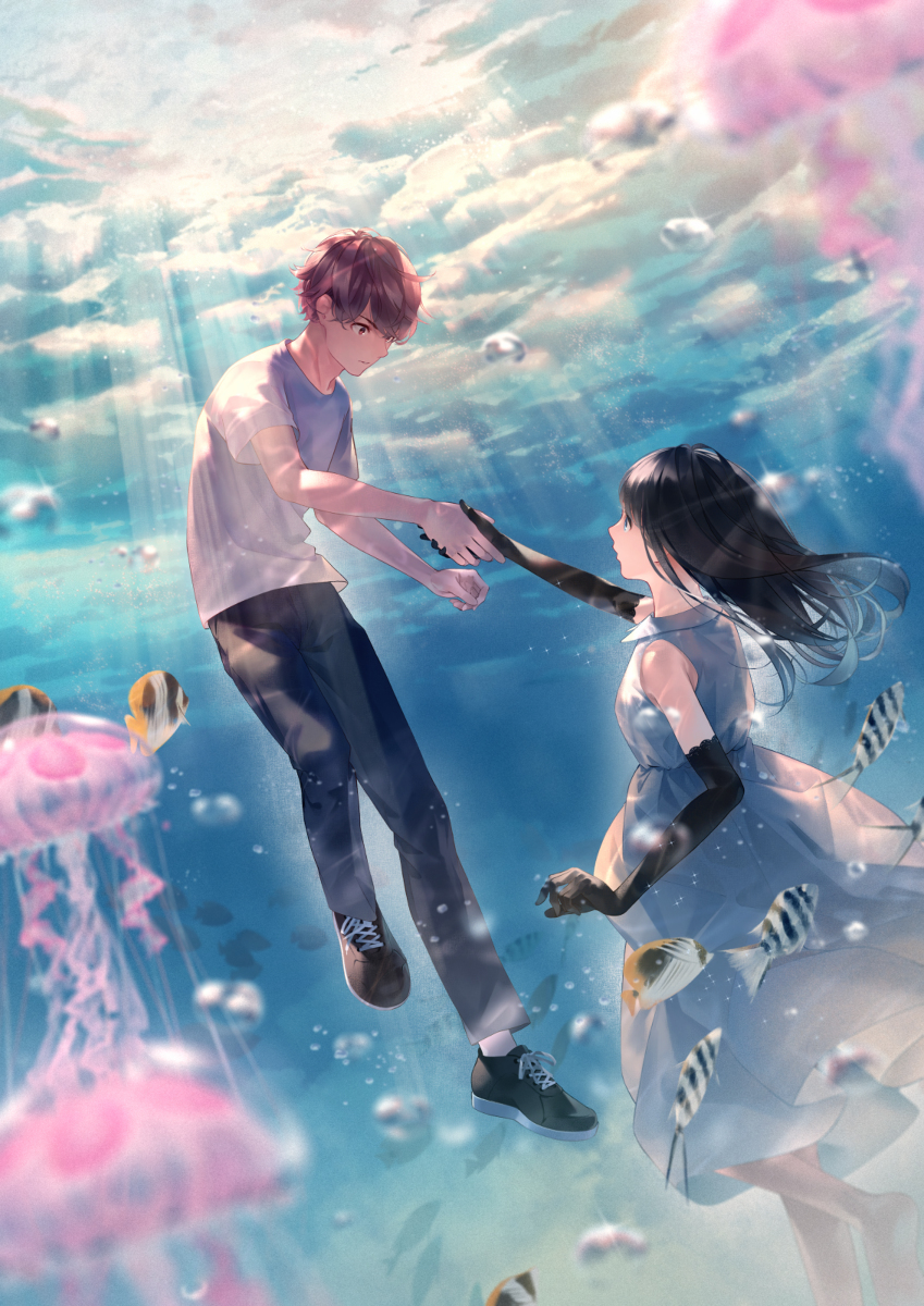 This is a pixiv picture whose title is 救済.
