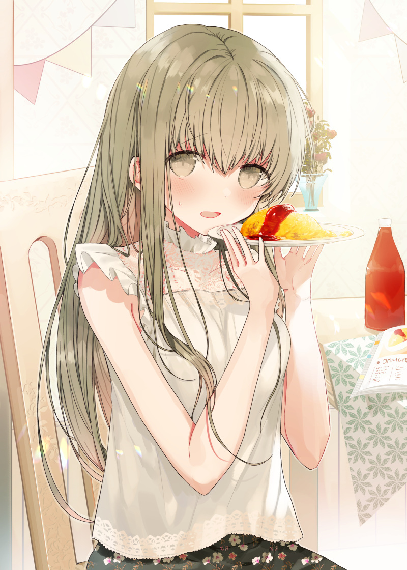 This is a pixiv picture whose title is 「えっと…作ってみたのですが…」.