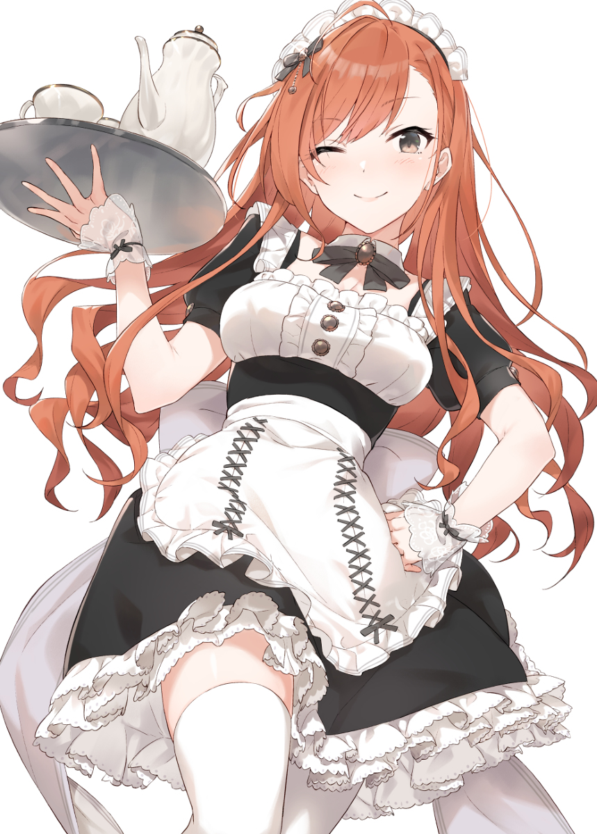 This is a pixiv picture whose title is メイドインナツハ.