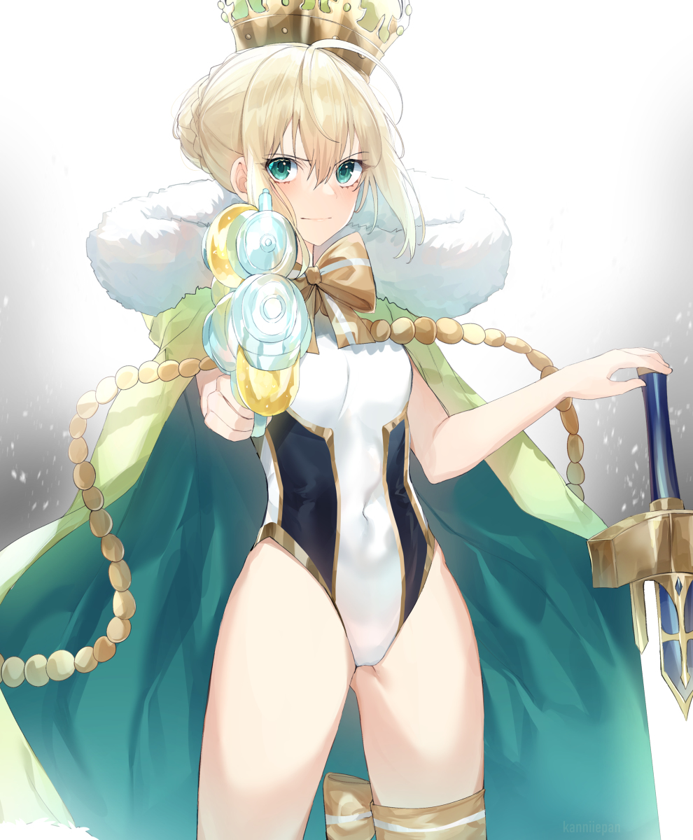 This is a pixiv picture whose title is Summer Artoria.