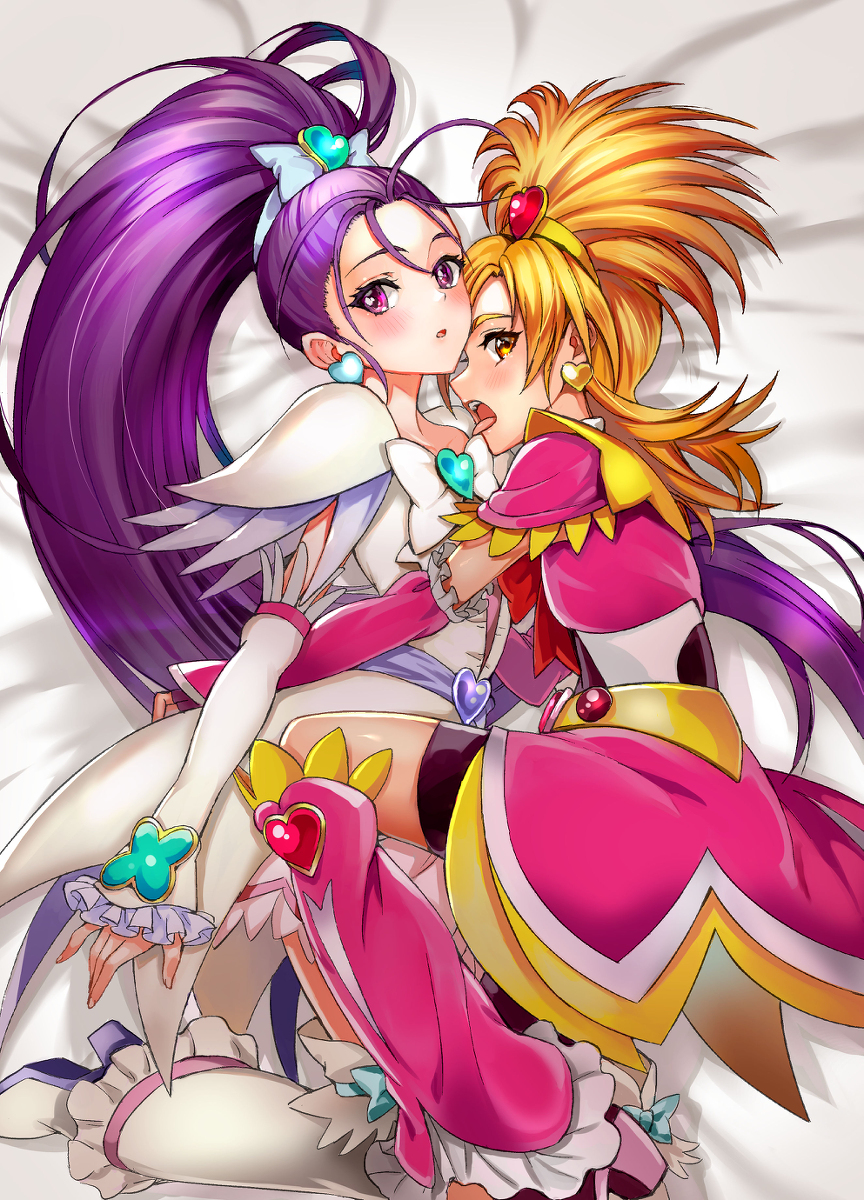 This is a pixiv picture whose title is キュアブルーム＆キュアイーグレット.