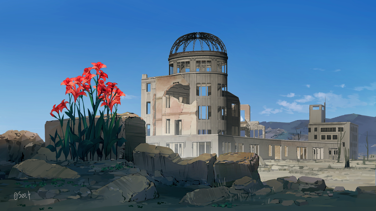 This is a pixiv picture whose title is 希望の花.
