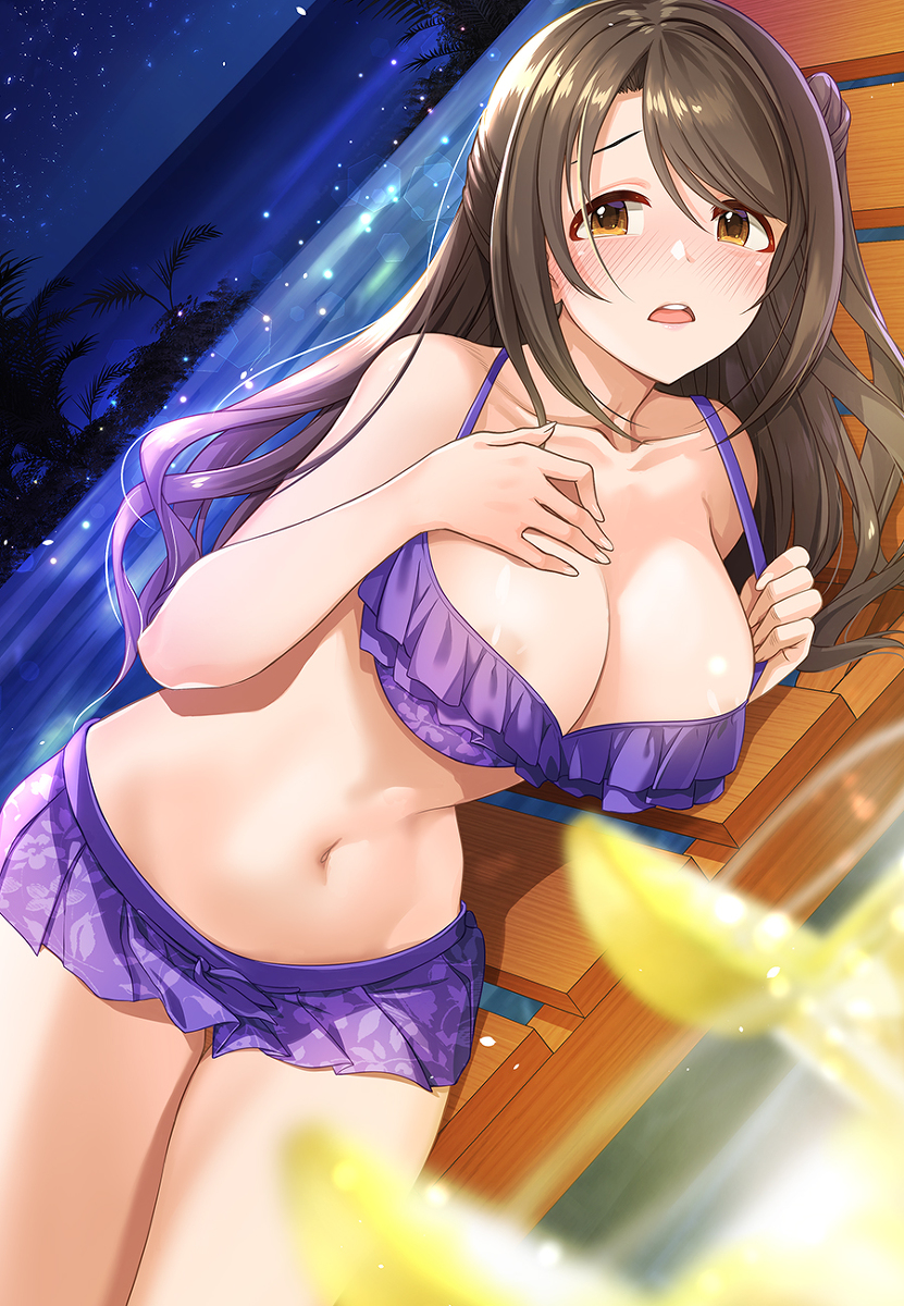 This is a pixiv picture whose title is 【168】「二人きりですね…」.