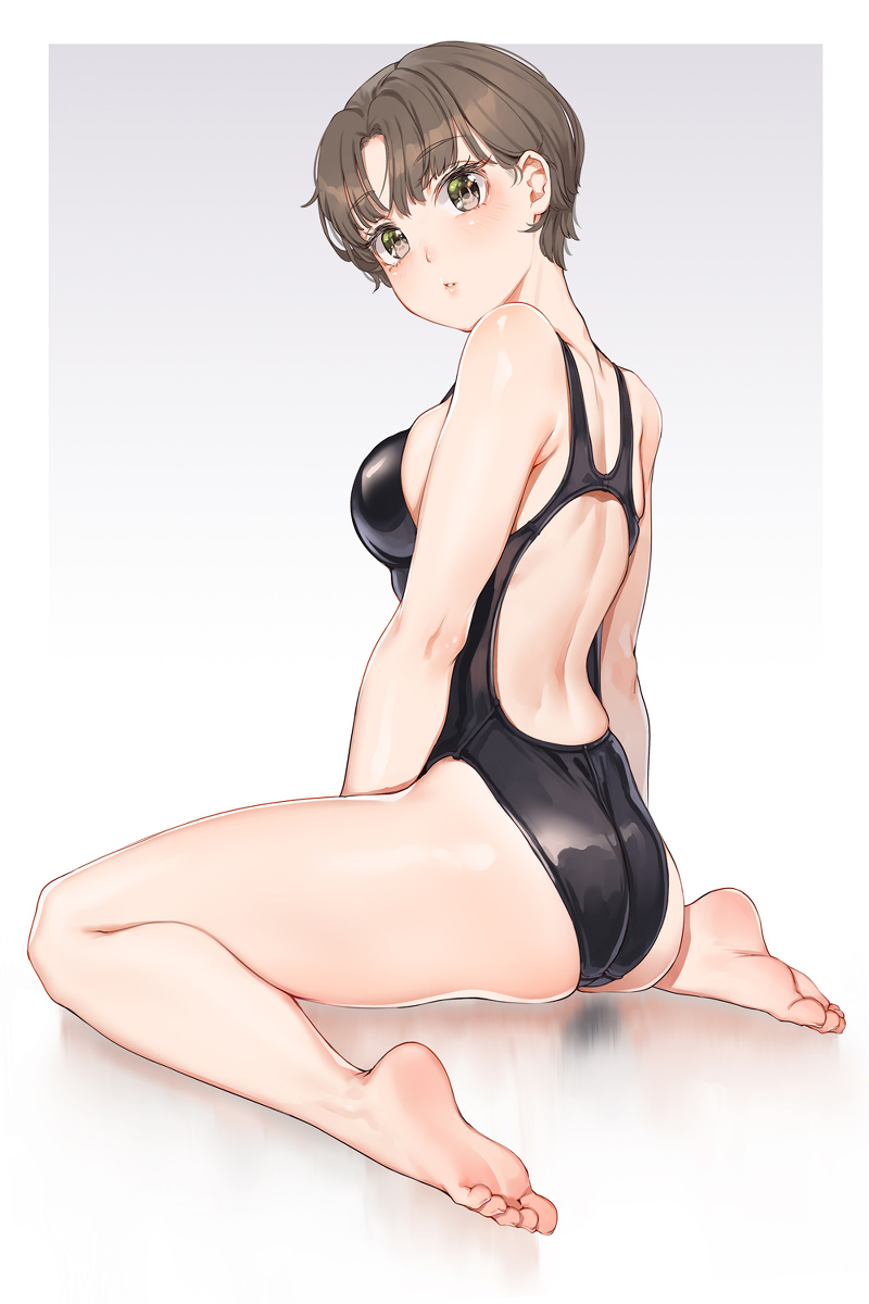 This is a pixiv picture whose title is 游泳教練2.