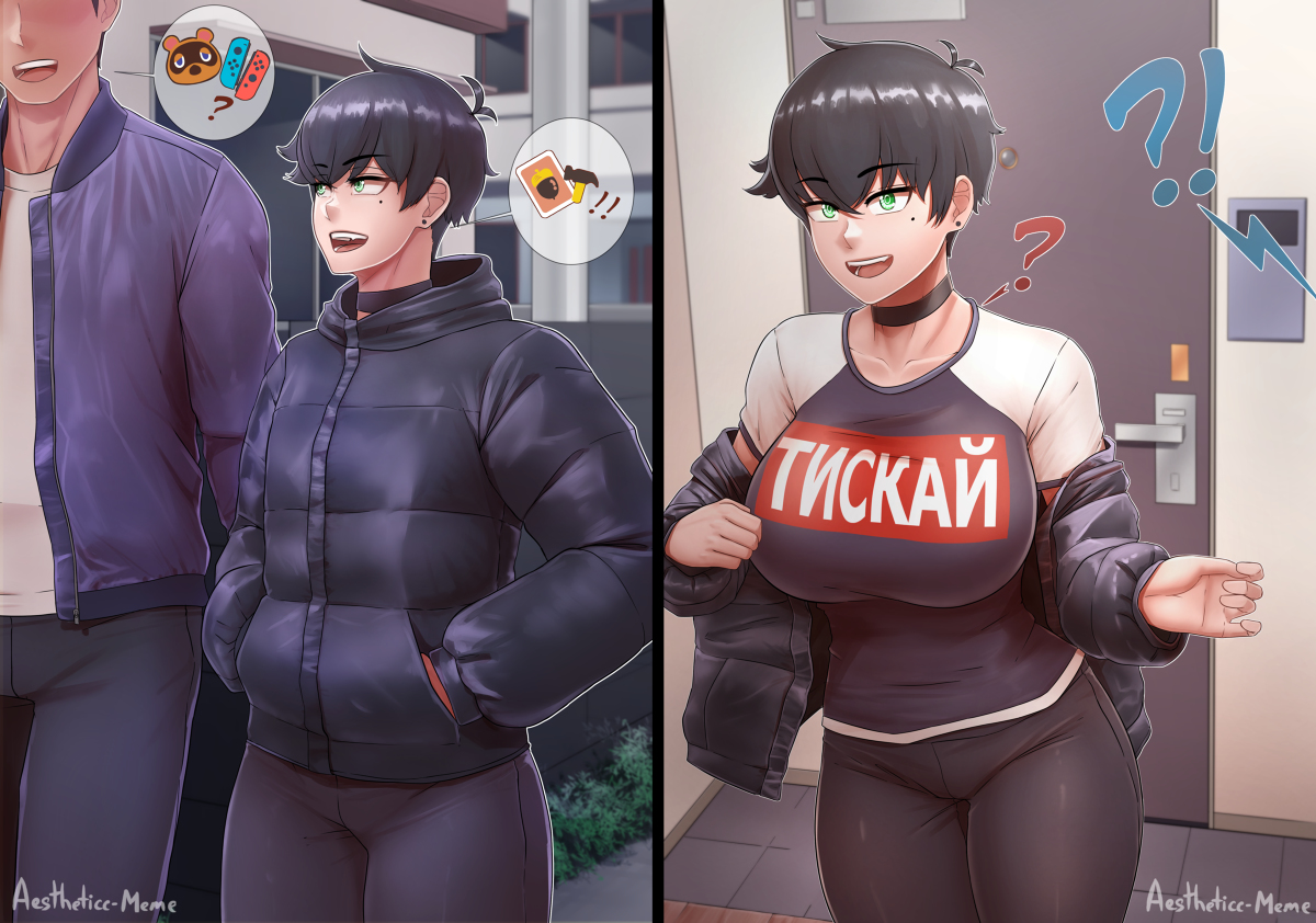 This is a pixiv picture whose title is Secret Tomboy.