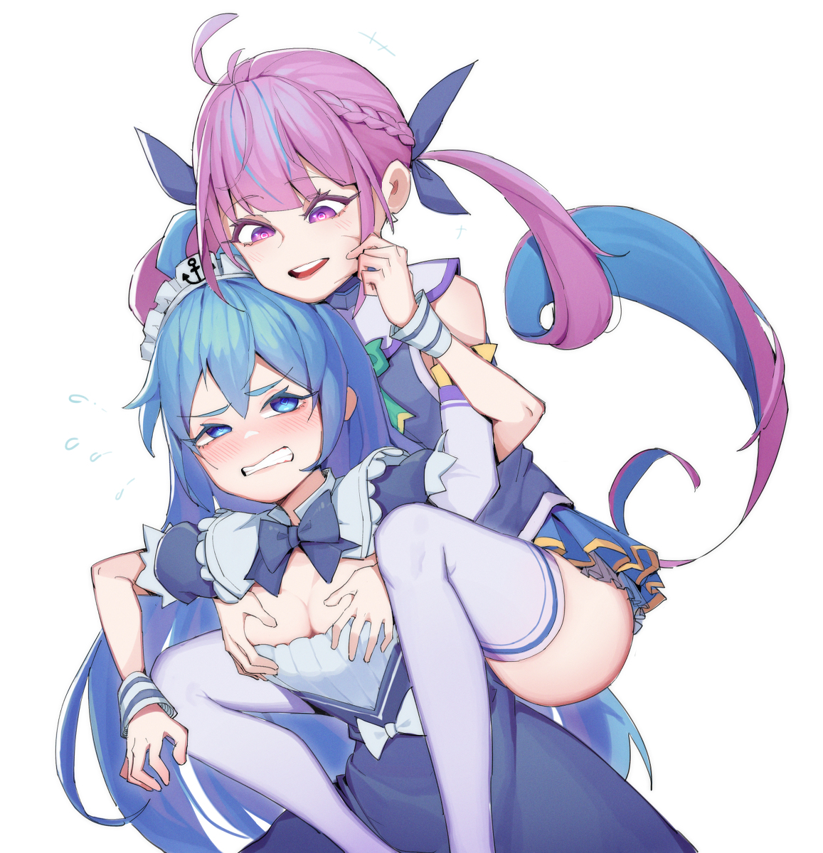 This is a pixiv picture whose title is aqua×aqua.