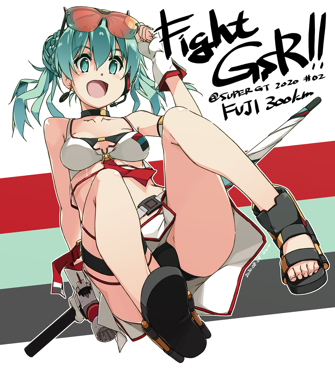 This is a pixiv picture whose title is 富士300km.