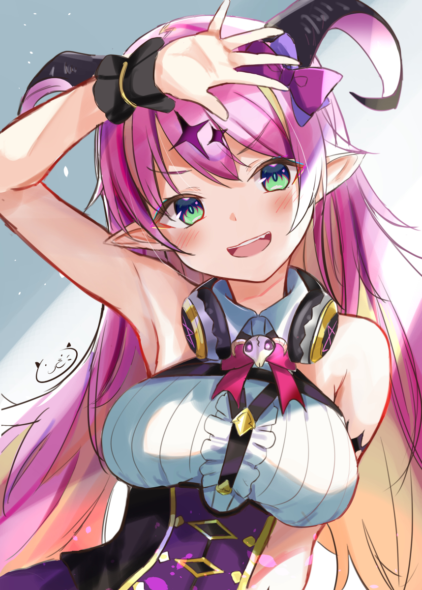 This is a pixiv picture whose title is ホロライブ5期生　魔乃アロエ.