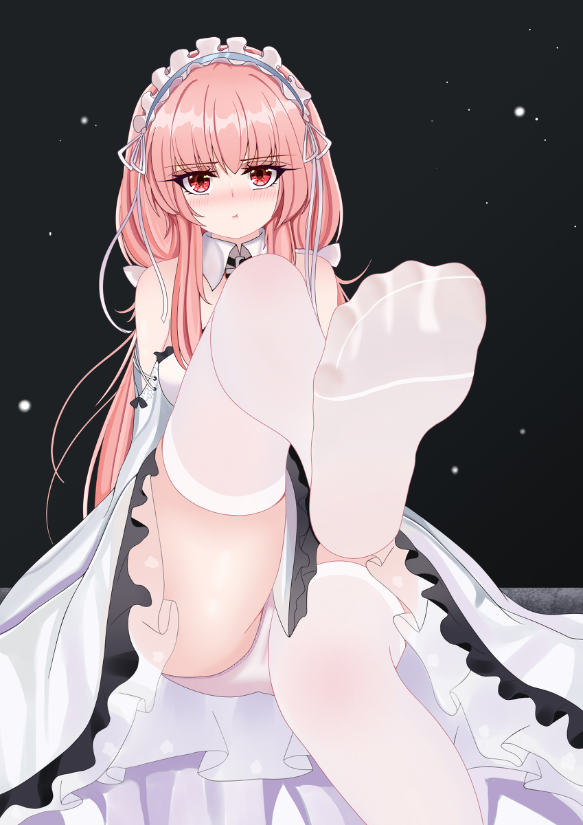 This is a pixiv picture whose title is 指挥官，不许做奇怪的事情哦....