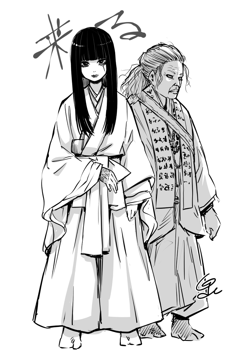 This is a pixiv picture whose title is 来る.