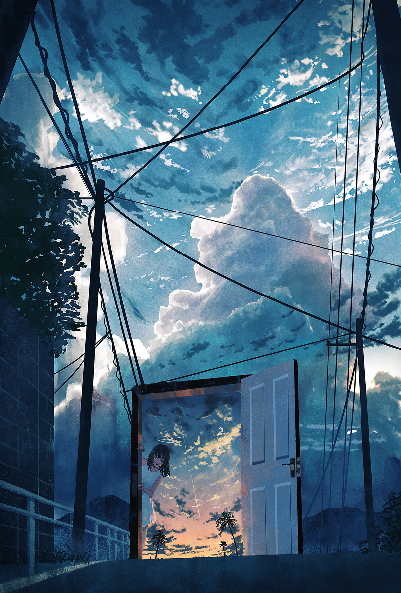 This is a pixiv picture whose title is Heaven's Door.