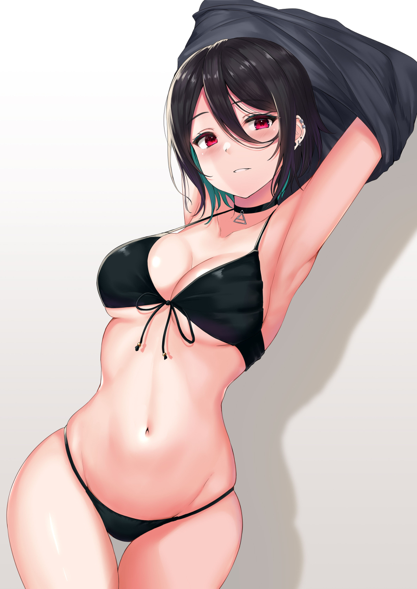 This is a pixiv picture whose title is 水着お姉さん.