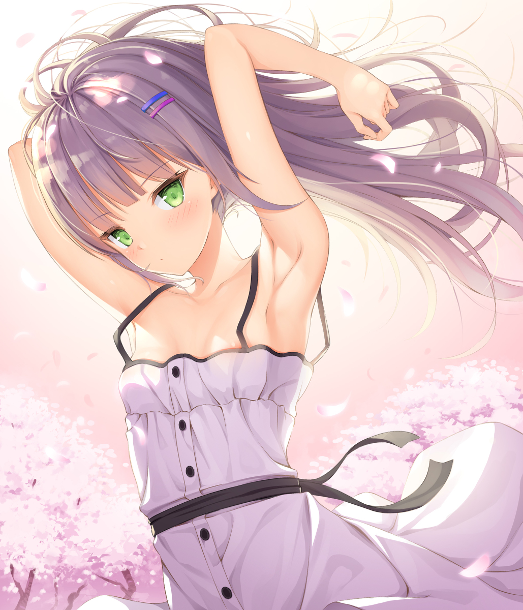 This is a pixiv picture whose title is とある日、散歩をしていたら少女に出会いました。.