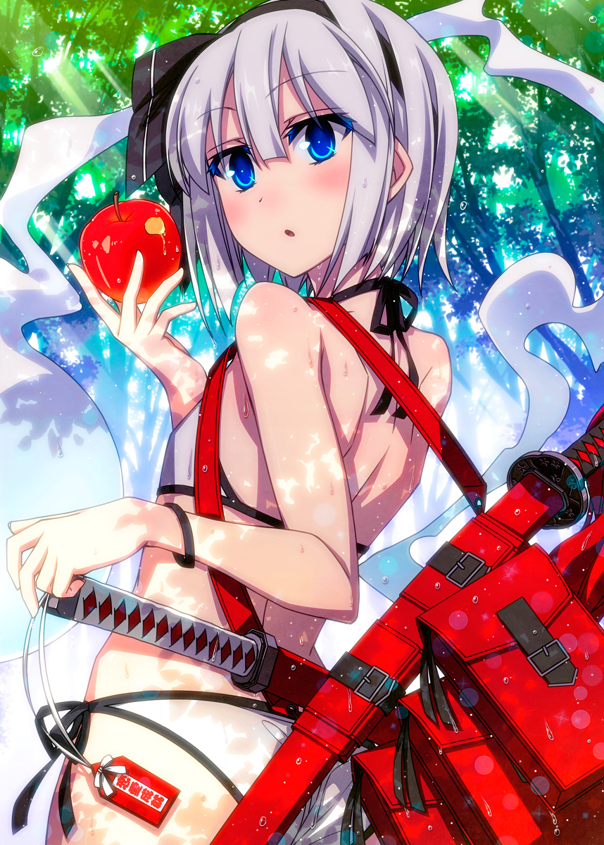 This is a pixiv picture whose title is 夏妖夢ちゃん！.