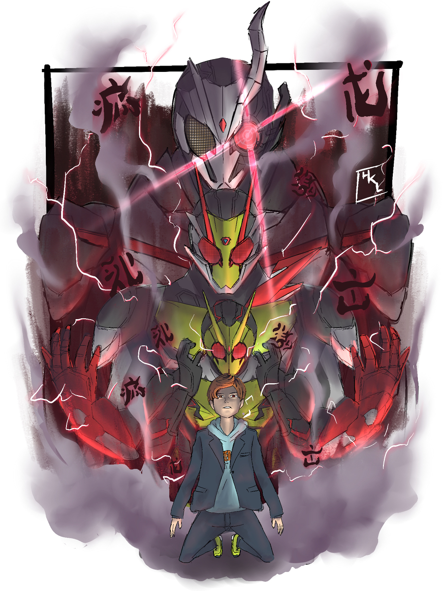 This is a pixiv picture whose title is Hiden Aruto.