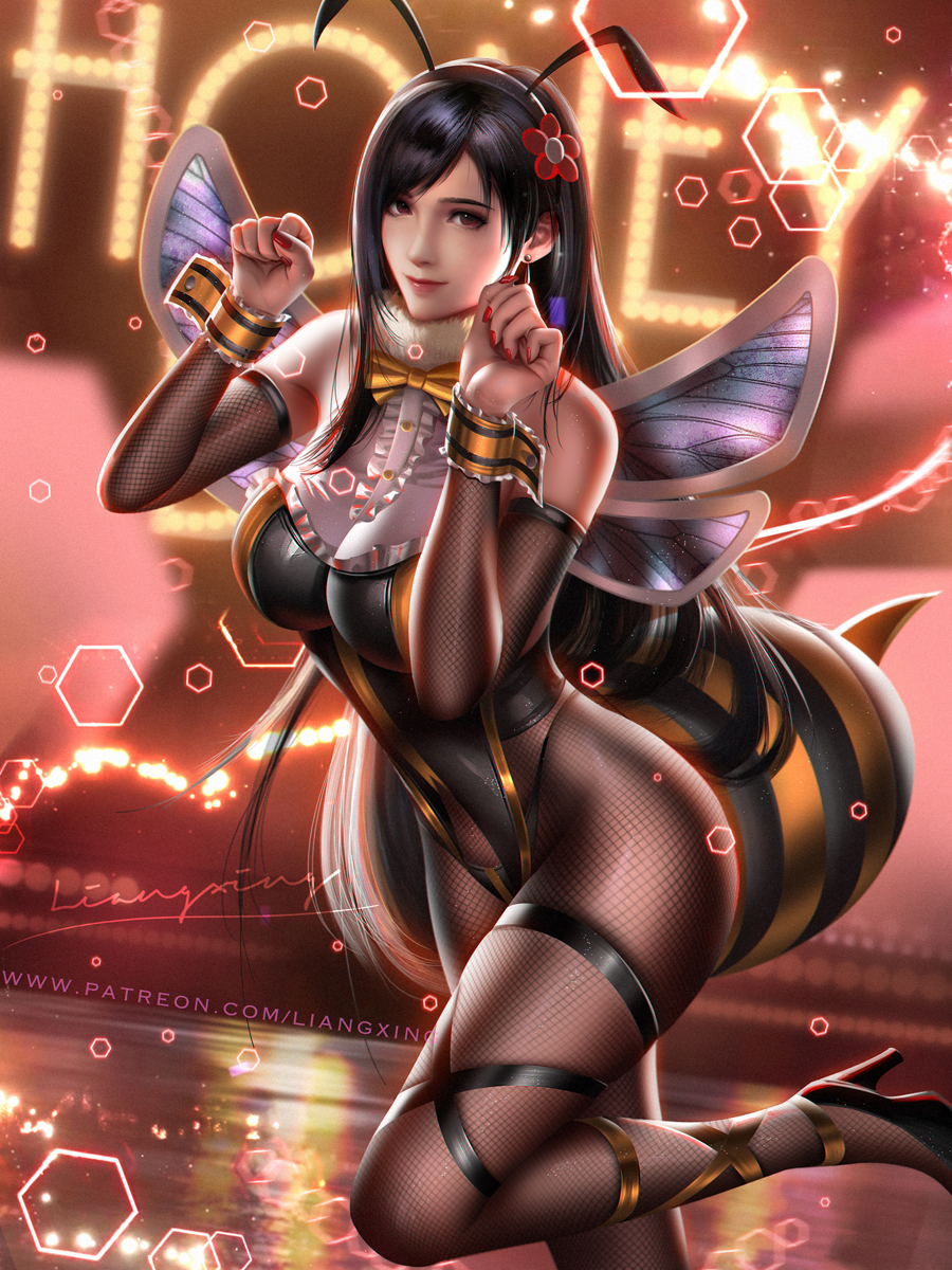 This is a pixiv picture whose title is Honey Bee Tifa.