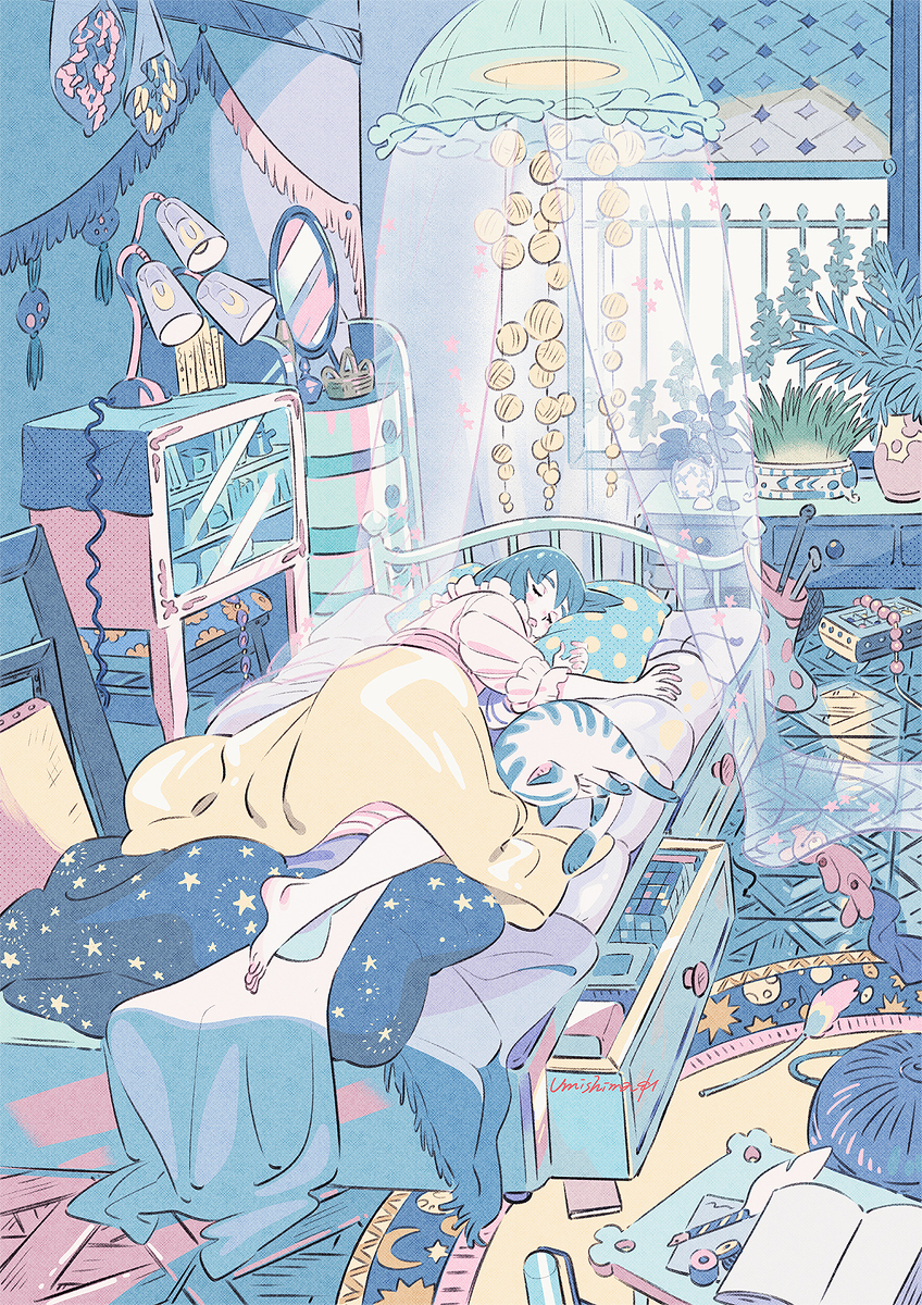 This is a pixiv picture whose title is 🛏𝑺𝒍𝒆𝒆𝒑𝒊𝒏𝒈💫.