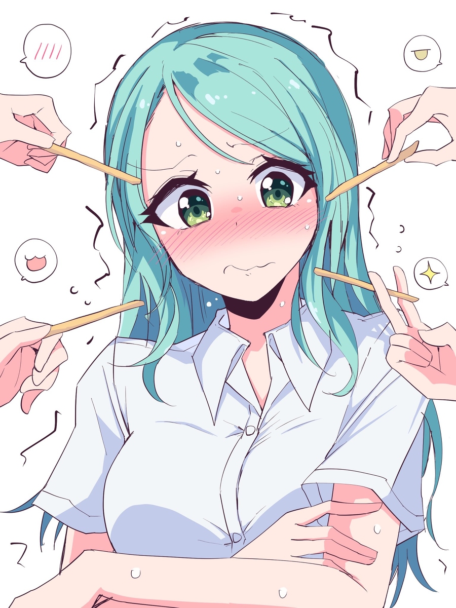 This is a pixiv picture whose title is 紗夜さんは誘惑なんてされない….