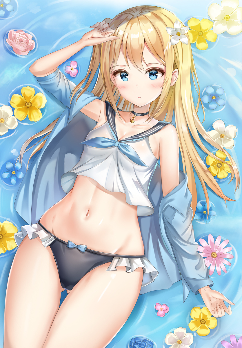 This is a pixiv picture whose title is 水.