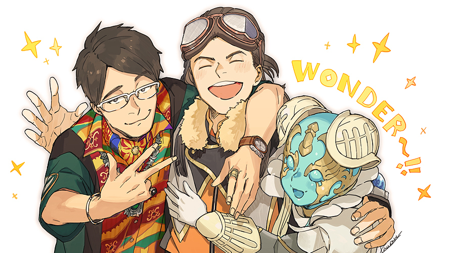 This is a pixiv picture whose title is ワンダー！.