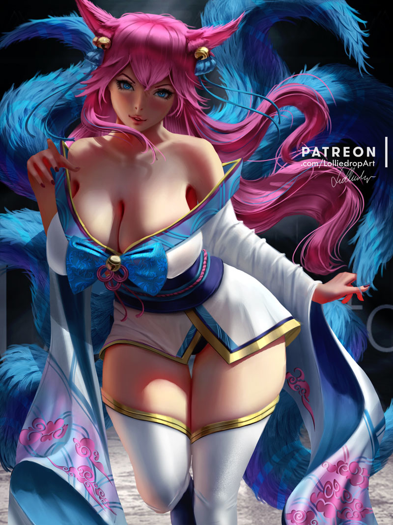 This is a pixiv picture whose title is Spirit Blossom Ahri.