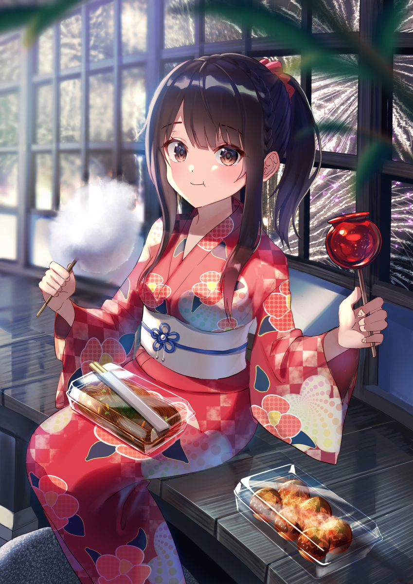 This is a pixiv picture whose title is 花火より・・・？.