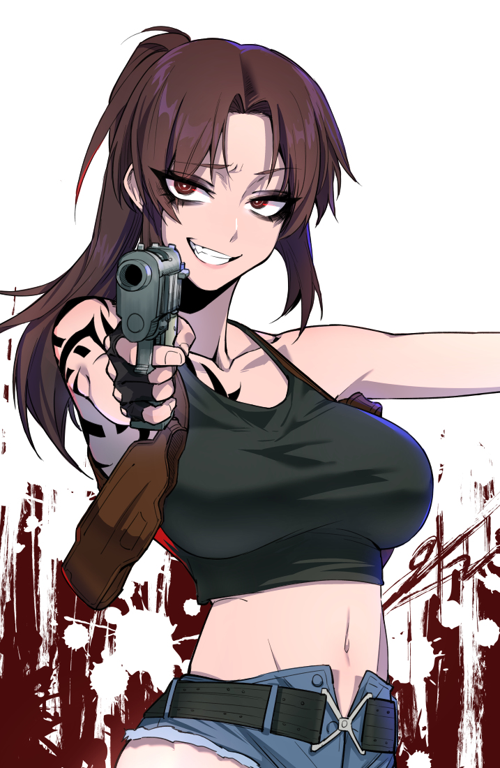 This is a pixiv picture whose title is ブラック・ラグーン.