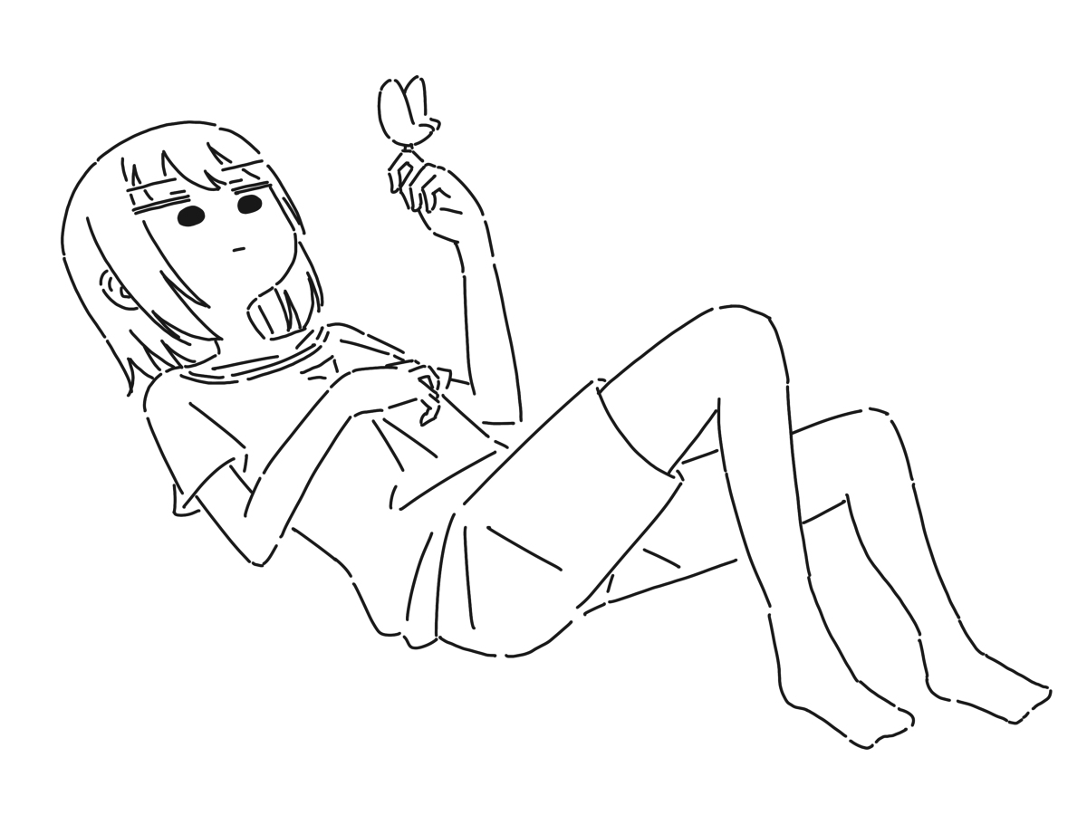 This is a pixiv picture whose title is 蝶.